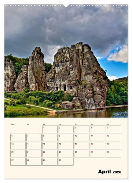 Produktbild: Deutschland. Deutsche Lande, vielf&auml;ltig und bunt (hochwertiger Premium Wandkalender 2026 DIN A2 hoch), Kunstdruck in Hochglanz
