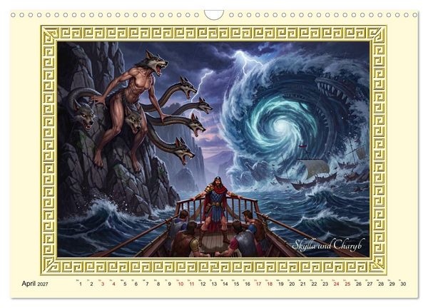Produktbild: Ungeheuer der griechischen Mythologie (Wandkalender 2027 DIN A3 quer), CALVENDO Monatskalender