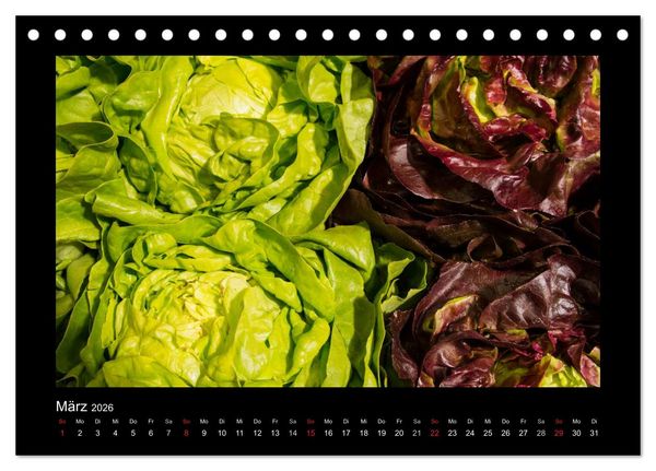 Produktbild: essbar &ndash; Buntes Obst und Gem&uuml;se (Tischkalender 2026 DIN A5 quer), CALVENDO Monatskalender