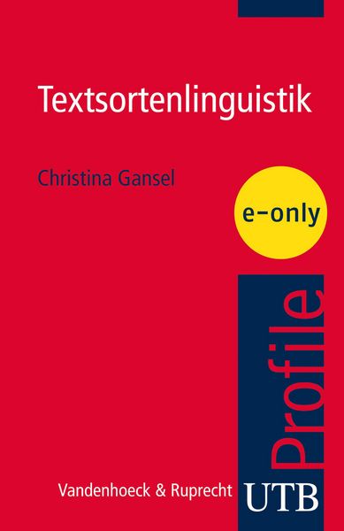 Produktbild: Textsortenlinguistik
