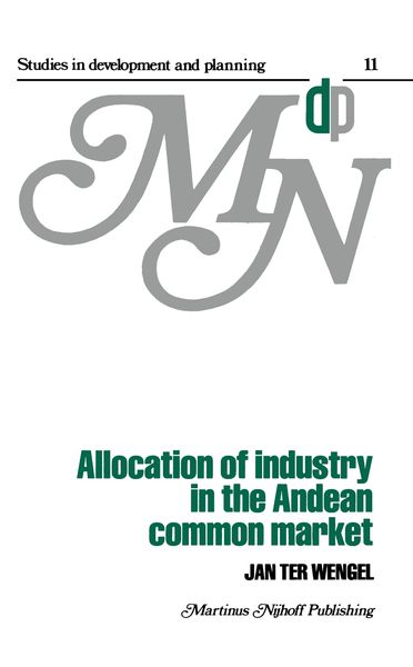 Produktbild: Allocation of Industry in the Andean Common Market