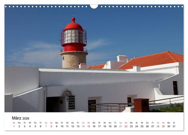 Produktbild: Algarve von Sagres bis Tavira (Wandkalender 2026 DIN A3 quer), CALVENDO Monatskalender