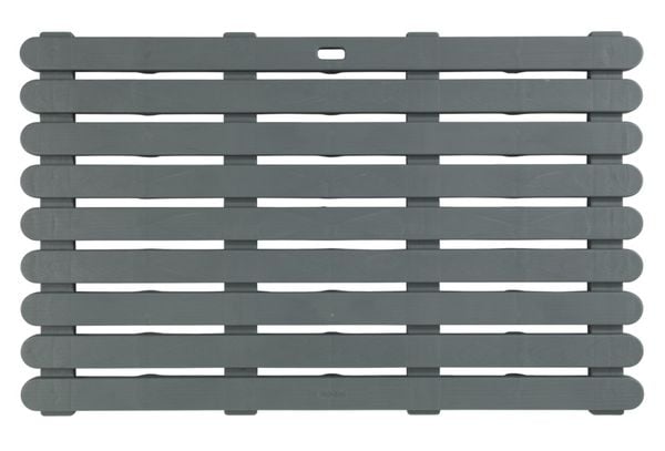 Badematte Mod. Indoor & Outdoor Grau, 50 x 80 cm, mit rutschhemmender Struktur