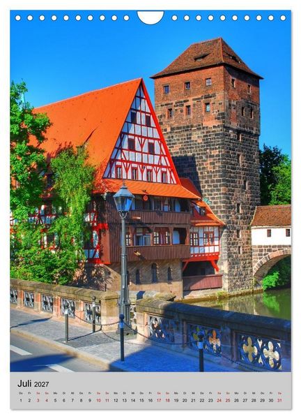 Produktbild: N&Uuml;RNBERG. Du bist so sch&ouml;n (Wandkalender 2027 DIN A4 hoch), CALVENDO Monatskalender