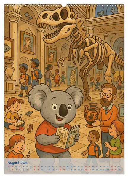 Produktbild: Koalas Wimmelwelt ein Jahr voller Wimmelspass! (hochwertiger Premium Wandkalender 2026 DIN A2 hoch), Kunstdruck in Hochglanz