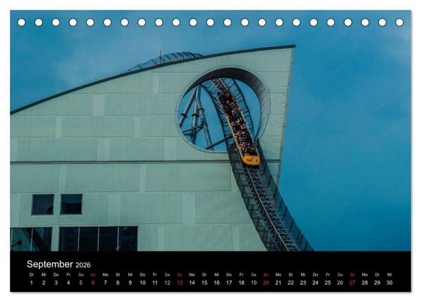 Produktbild: Made for Fear - Der Achterbahnkalender (Tischkalender 2026 DIN A5 quer), CALVENDO Monatskalender
