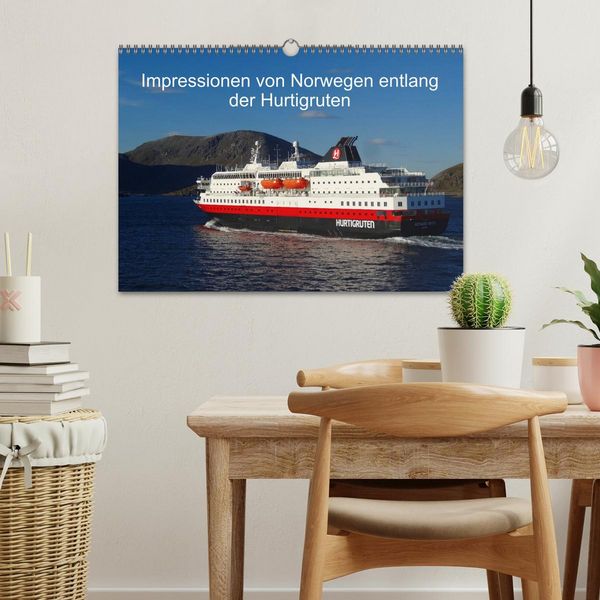 Produktbild: Impressionen von Norwegen entlang der Hurtigruten (Wandkalender 2026 DIN A3 quer), CALVENDO Monatskalender