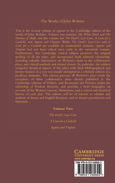 Produktbild: The Works of John Webster