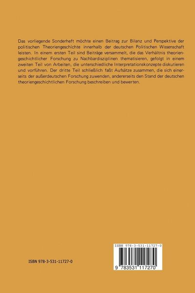 Produktbild: Politische Theoriengeschichte