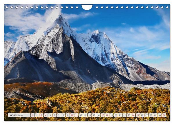 Produktbild: Berge - Die sch&ouml;nsten Gipfel der Welt (Wandkalender 2026 DIN A4 quer), CALVENDO Monatskalender