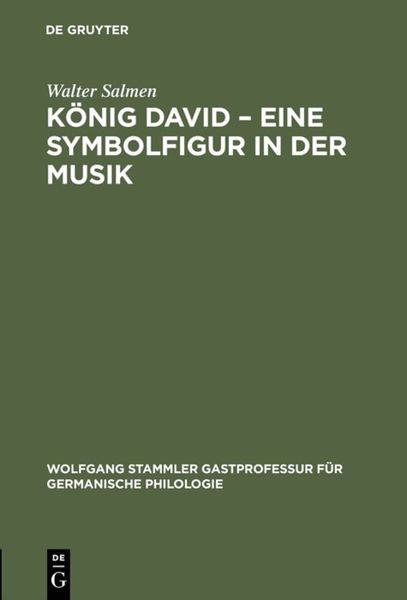 Produktbild: K&ouml;nig David &ndash; Eine Symbolfigur in der Musik