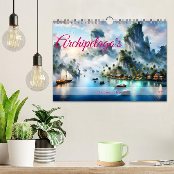 Produktbild: Archipelago's Exotic paradise trip (Wall Calendar 2026 DIN A4 landscape), CALVENDO 12 Month Wall Calendar