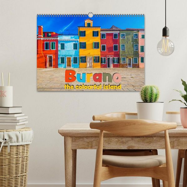 Produktbild: Burano - The colourful island (Wall Calendar 2026 DIN A3 landscape), CALVENDO 12 Month Wall Calendar