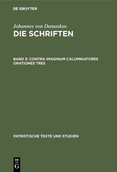 Produktbild: Contra imaginum calumniatores orationes tres