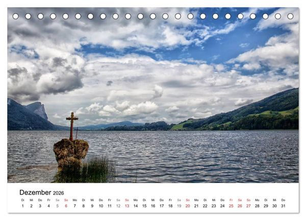 Produktbild: Salzkammergut - Die sch&ouml;nsten Seen Ober&ouml;sterreichs (Tischkalender 2026 DIN A5 quer), CALVENDO Monatskalender