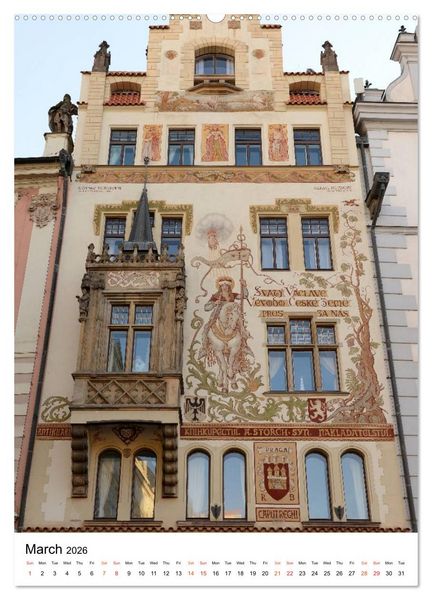 Produktbild: In Prague (High Quality Premium Wall Calendar 2026 DIN A2 portrait),CALVENDO 12 Month Wall Calendar