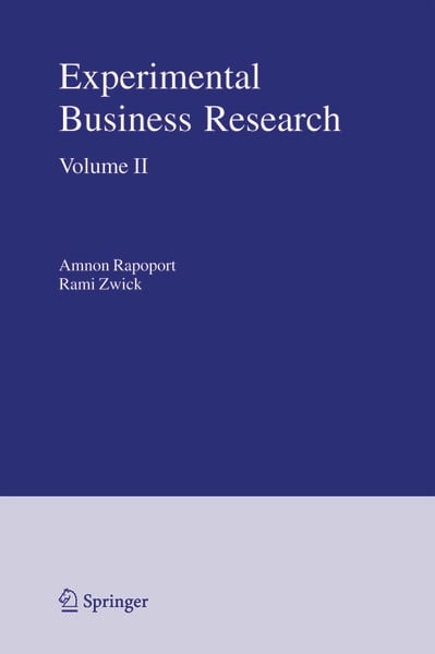 Produktbild: Experimental Business Research