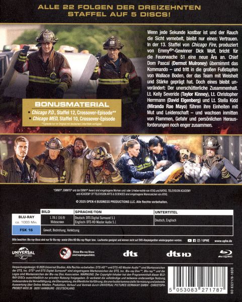 Produktbild: Chicago Fire - Staffel 13 [5 BRs]