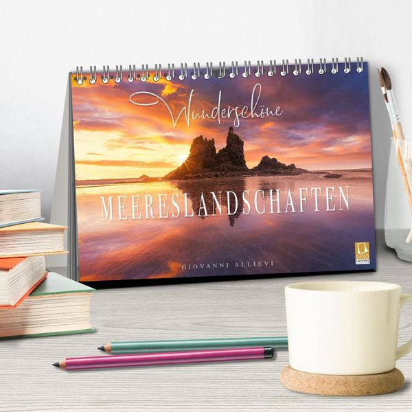 Produktbild: Wundersch&ouml;ne Meereslandschaften (Tischkalender 2026 DIN A5 quer), CALVENDO Monatskalender