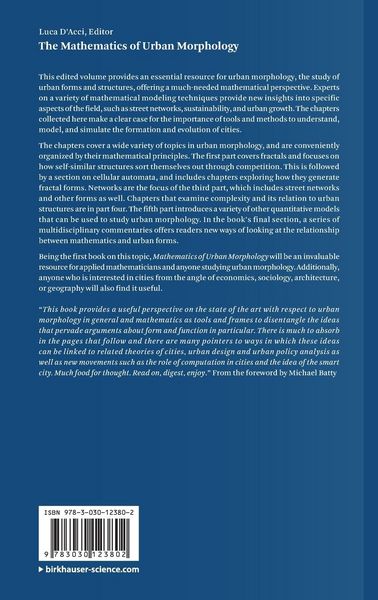 Produktbild: The Mathematics of Urban Morphology