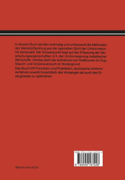 Produktbild: Werkstoffpr&uuml;fung f&uuml;r die Umformtechnik