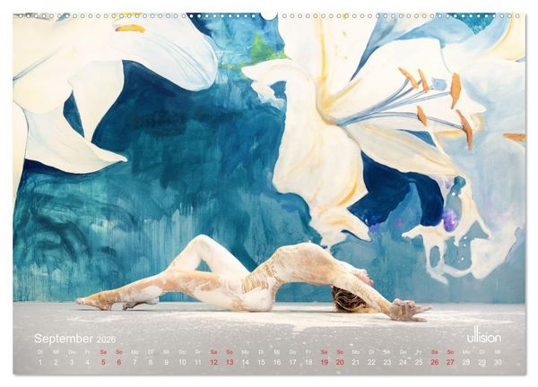 Produktbild: Farbspiele &ndash; Akt in Wei&szlig; (hochwertiger Premium Wandkalender 2026 DIN A2 quer), Kunstdruck in Hochglanz