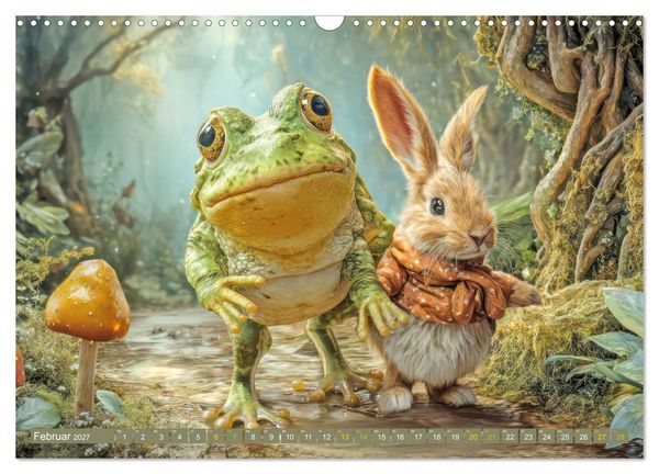 Produktbild: M&auml;rchenhafte charmante Fr&ouml;sche - Fantasiewerke (Wandkalender 2027 DIN A3 quer), CALVENDO Monatskalender