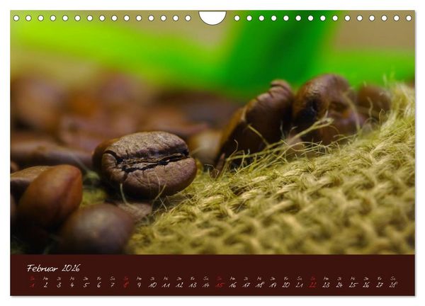Produktbild: Kaffee Genuss Jahreskalender (Wandkalender 2026 DIN A4 quer), CALVENDO Monatskalender