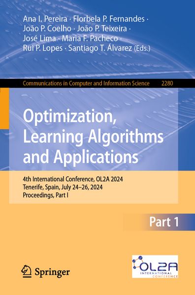 Produktbild: Optimization, Learning Algorithms and Applications