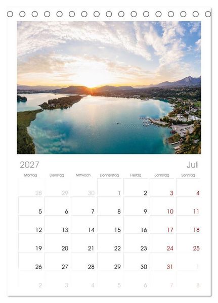 Produktbild: Tischplaner 2027 - Der wundersch&ouml;ne Faaker See in K&auml;rnten (A5 Tischkalender zum Aufstellen) CALVENDO