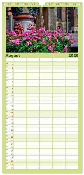 Produktbild: Familienplaner 2026 - B&uuml;hne frei f&uuml;r Ulm an der Donau mit 5 Spalten (Wandkalender, 21 x 45 cm) CALVENDO
