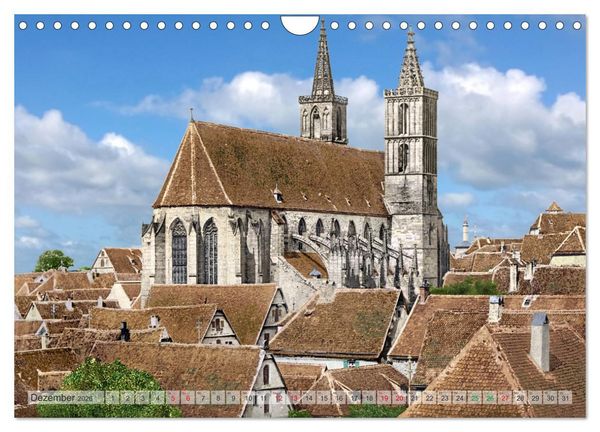 Produktbild: Rothenburg ob der Tauber um das Jahr 1900 &ndash; Fotos neu koloriert (Wandkalender 2026 DIN A4 quer), CALVENDO Monatskalender