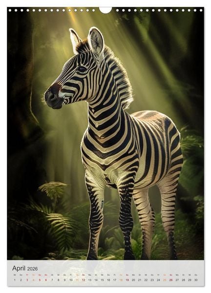 Produktbild: Wilde Tierkinder (Wandkalender 2026 DIN A3 hoch), CALVENDO Monatskalender