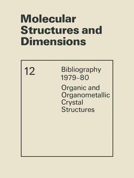 Produktbild: Molecular Structures and Dimensions
