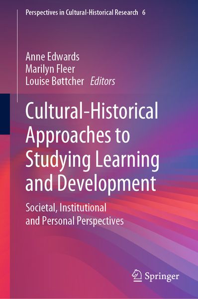 Produktbild: Cultural-Historical Approaches to Studying Learning and Development