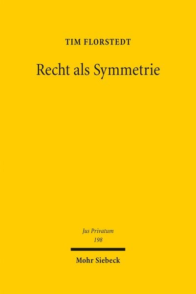 Produktbild: Recht als Symmetrie