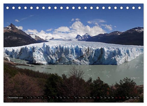 Produktbild: Argentinien und Chile - vom Regenwald bis Feuerland (Tischkalender 2026 DIN A5 quer), CALVENDO Monatskalender