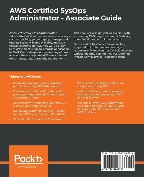 Produktbild: AWS Certified SysOps Administrator - Associate Guide