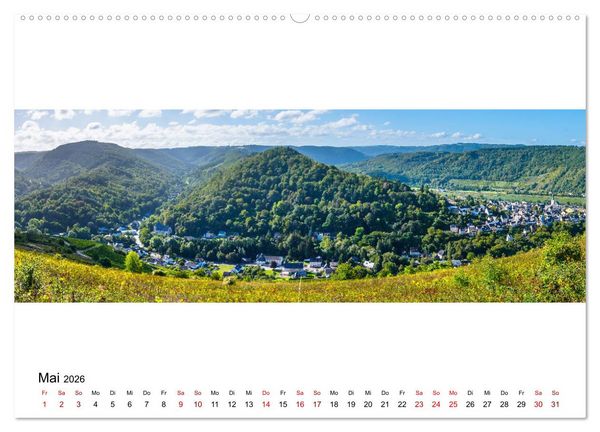 Produktbild: Mosel im Panorama (hochwertiger Premium Wandkalender 2026 DIN A2 quer), Kunstdruck in Hochglanz