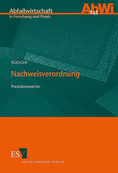 Produktbild: Nachweisverordnung