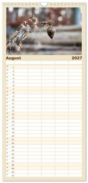 Produktbild: Familienplaner 2027 - Verbl&uuml;hte Sch&ouml;nheiten mit 5 Spalten (Wandkalender, 21 x 45 cm) CALVENDO