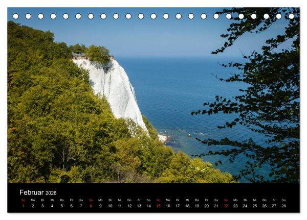 Produktbild: Ostseeinsel R&uuml;gen Impressionen (Tischkalender 2026 DIN A5 quer), CALVENDO Monatskalender