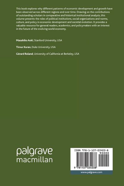 Produktbild: Institutions and Comparative Economic Development