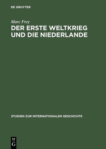 Produktbild: Der Erste Weltkrieg und die Niederlande