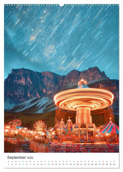 Produktbild: Lichtkarussell (hochwertiger Premium Wandkalender 2026 DIN A2 hoch), Kunstdruck in Hochglanz