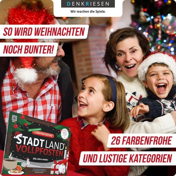 Produktbild: DENKRIESEN - STADT LAND VOLLPFOSTEN&reg; - CHRISTMAS EDITION - "Alle Jahre wieder."