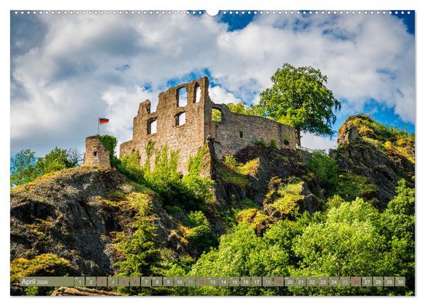 Produktbild: Burgen in Rheinland-Pfalz (hochwertiger Premium Wandkalender 2026 DIN A2 quer), Kunstdruck in Hochglanz