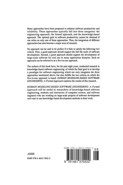 Produktbild: Domain Modeling-Based Software Engineering