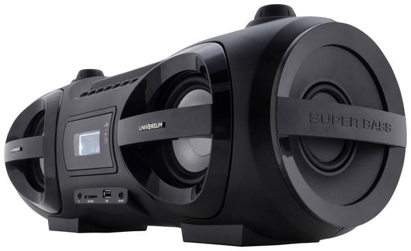 Produktbild: UNIVERSUM BB 500-20 Ghettoblaster UKW AUX, Bluetooth&reg;, CD, SD, USB Inkl. Fernbedienung, Stimmungslicht Schwarz