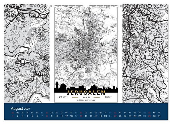 Produktbild: Geliebtes Jerusalem (Wandkalender 2027 DIN A3 quer), CALVENDO Monatskalender